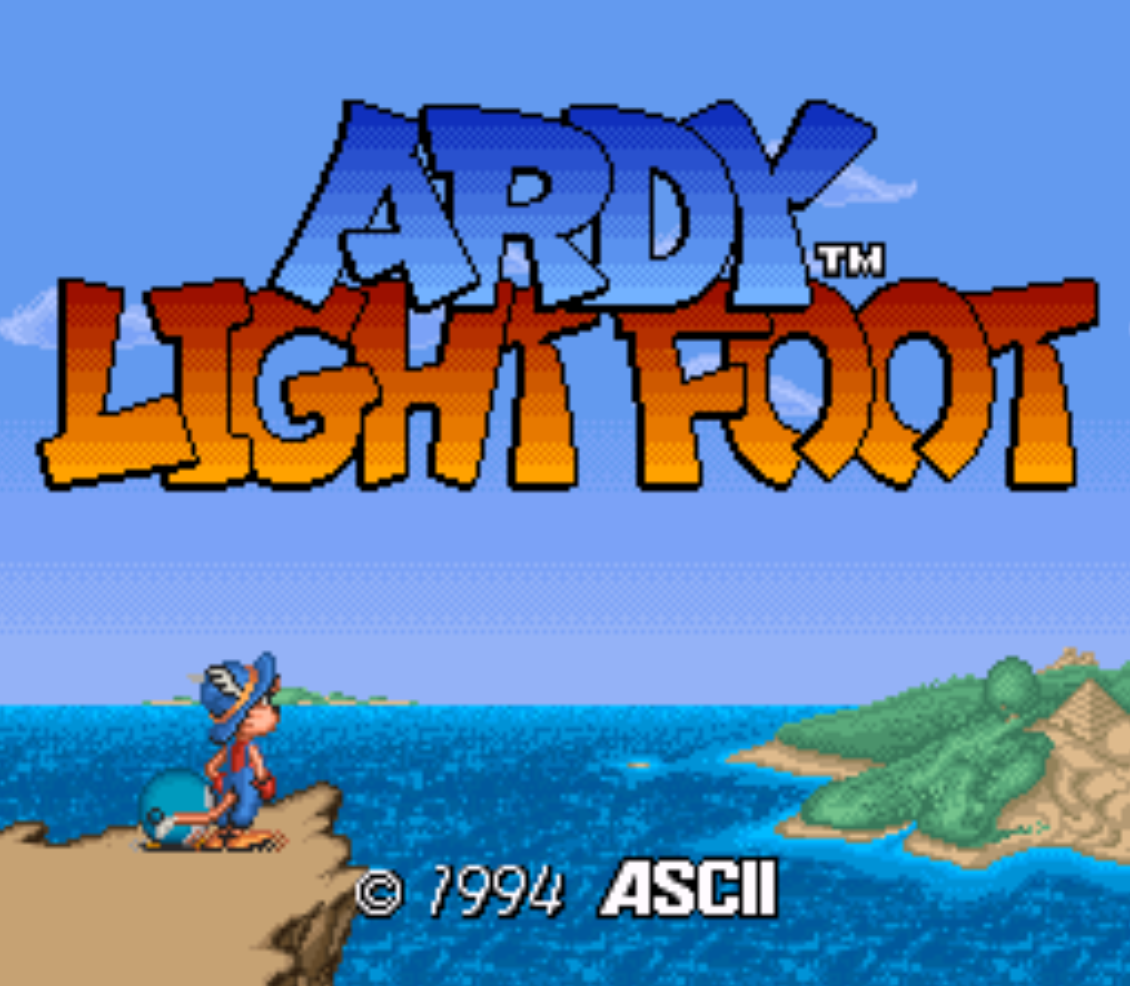 Ardy Lightfoot Title Screen